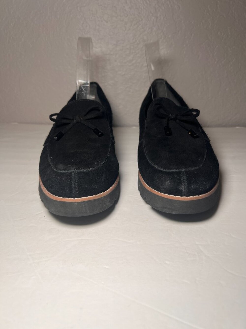 Vionic Women Size 8.5 Finley Suede Loafers Slip On Chunky Sole - Picture 5 of 12